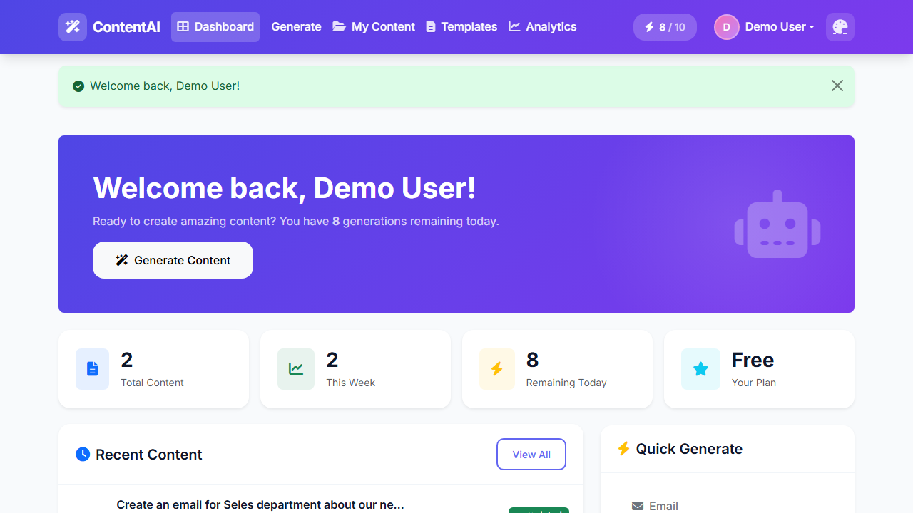 AI Text Content Generator