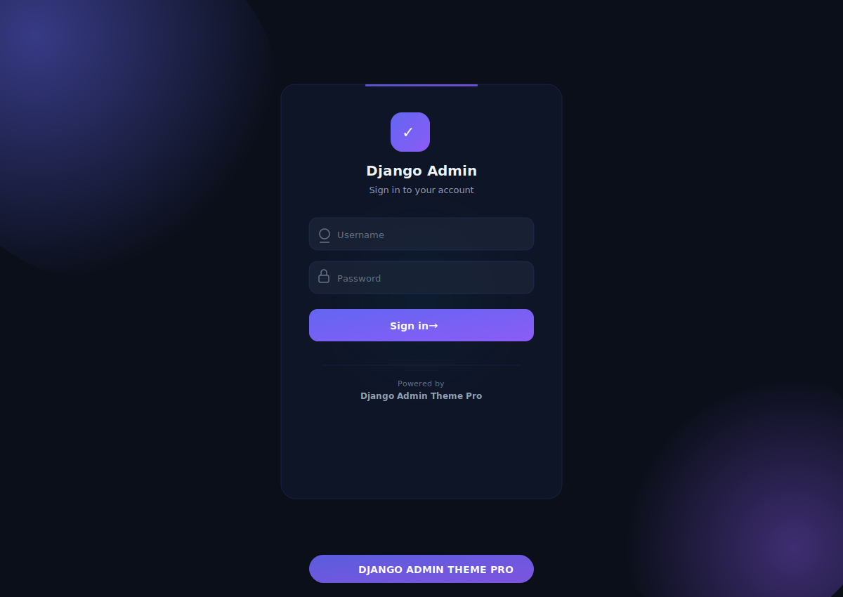 Animated login page
