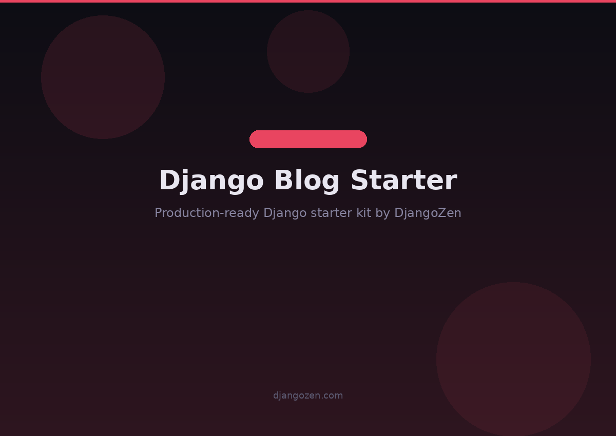 Django Blog Starter